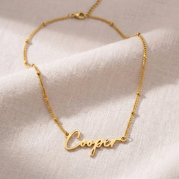 Cooper Name Necklace | 18ct Gold, Silver & Vermeil | Ready to Ship