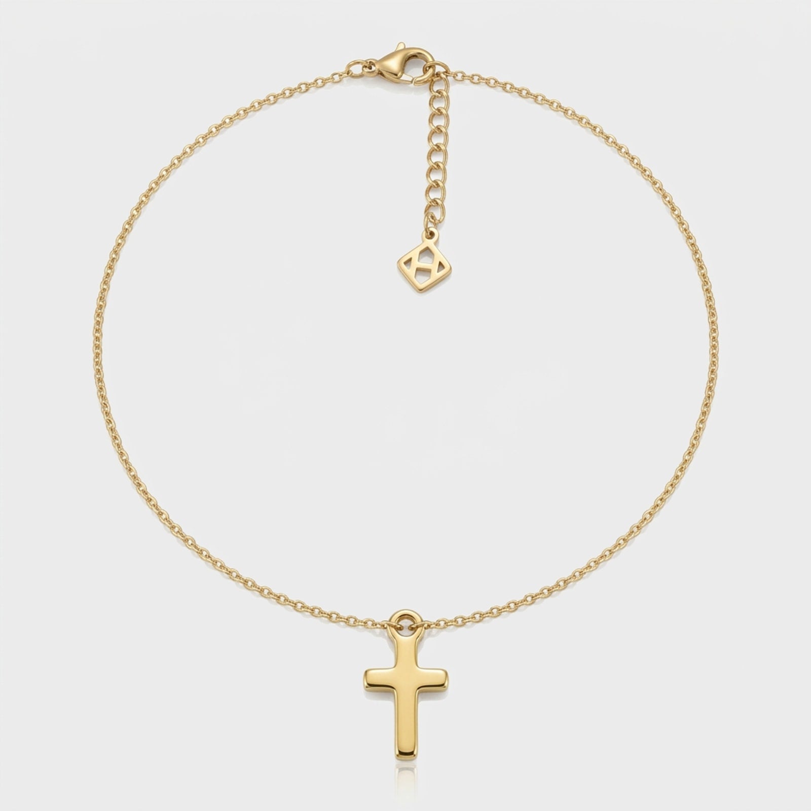 Cross Charm Necklace & Bracelet