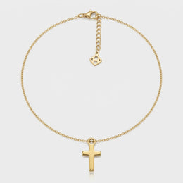 Cross Charm Necklace & Bracelet