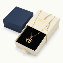Crown Charm Necklace & Bracelet