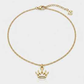 Crown Charm Necklace & Bracelet