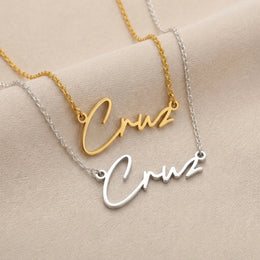Cruz Name Necklace | 18ct Gold, Silver & Vermeil | Ready to Ship