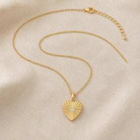 Crystal Cut Heart Necklace