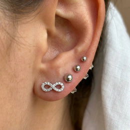Infinity Stud Earrings
