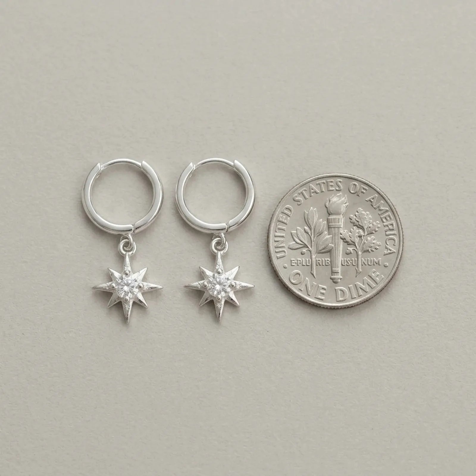 Star Huggie Hoop Earrings