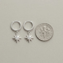 Star Huggie Hoop Earrings
