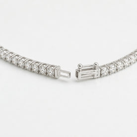 White Cubic Zirconia Tennis Bracelet in 925 Sterling Silver