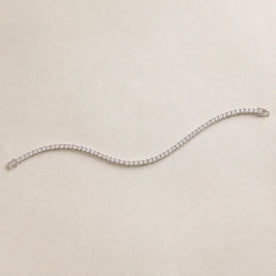 White Cubic Zirconia Tennis Bracelet in 925 Sterling Silver