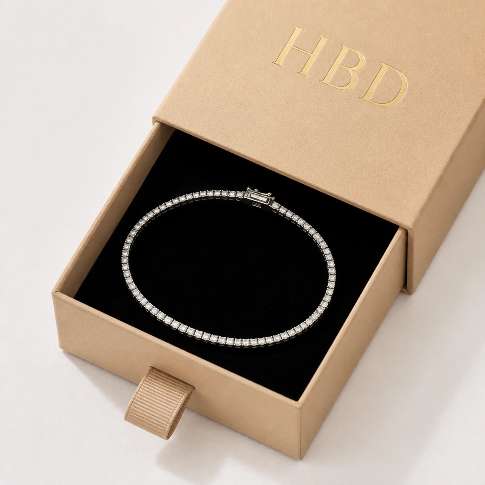 White Cubic Zirconia Tennis Bracelet in 925 Sterling Silver