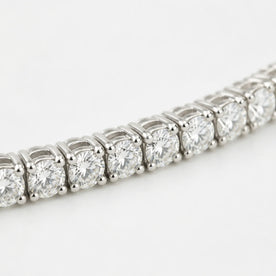 White Cubic Zirconia Tennis Bracelet in 925 Sterling Silver