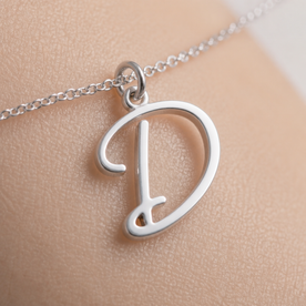 D Bracelet | Initial & Letter D Charm, Gold & Silver