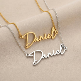 Daniel Name Necklace | 18ct Gold, Silver & Vermeil | Ready to Ship