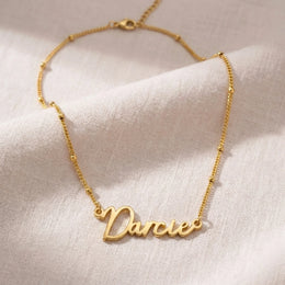 Darcie Name Necklace | 18ct Gold, Silver & Vermeil | Ready to Ship