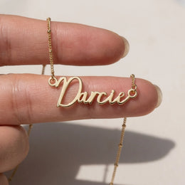 Darcie Name Necklace | 18ct Gold, Silver & Vermeil | Ready to Ship
