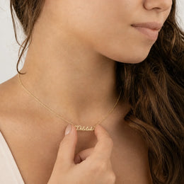 Delilah Name Necklace | 18ct Gold, Silver & Vermeil | Ready to Ship