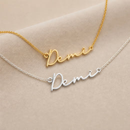 Demi Name Necklace | 18ct Gold, Silver & Vermeil | Ready to Ship