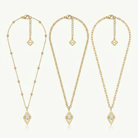 Diamond Charm Necklace & Bracelet