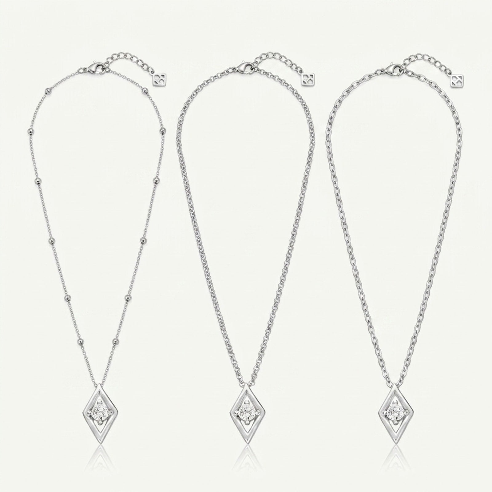 Diamond Charm Necklace & Bracelet