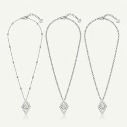 Diamond Charm Necklace & Bracelet