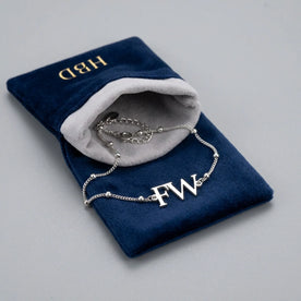 Initials Bracelet in 18K Gold or Sterling Silver in 3 Bracelet Styles