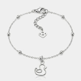 Halskette und Armband mit Entenanhänger