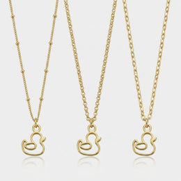 Duck Charm Necklace & Bracelet
