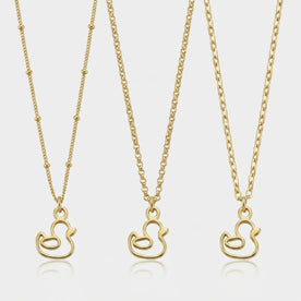 Duck Charm Necklace & Bracelet