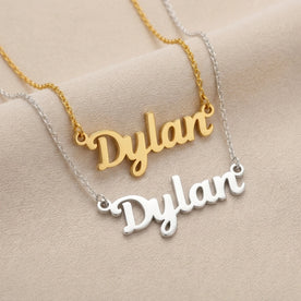Dylan Name Necklace | 18ct Gold, Silver & Vermeil | Ready to Ship