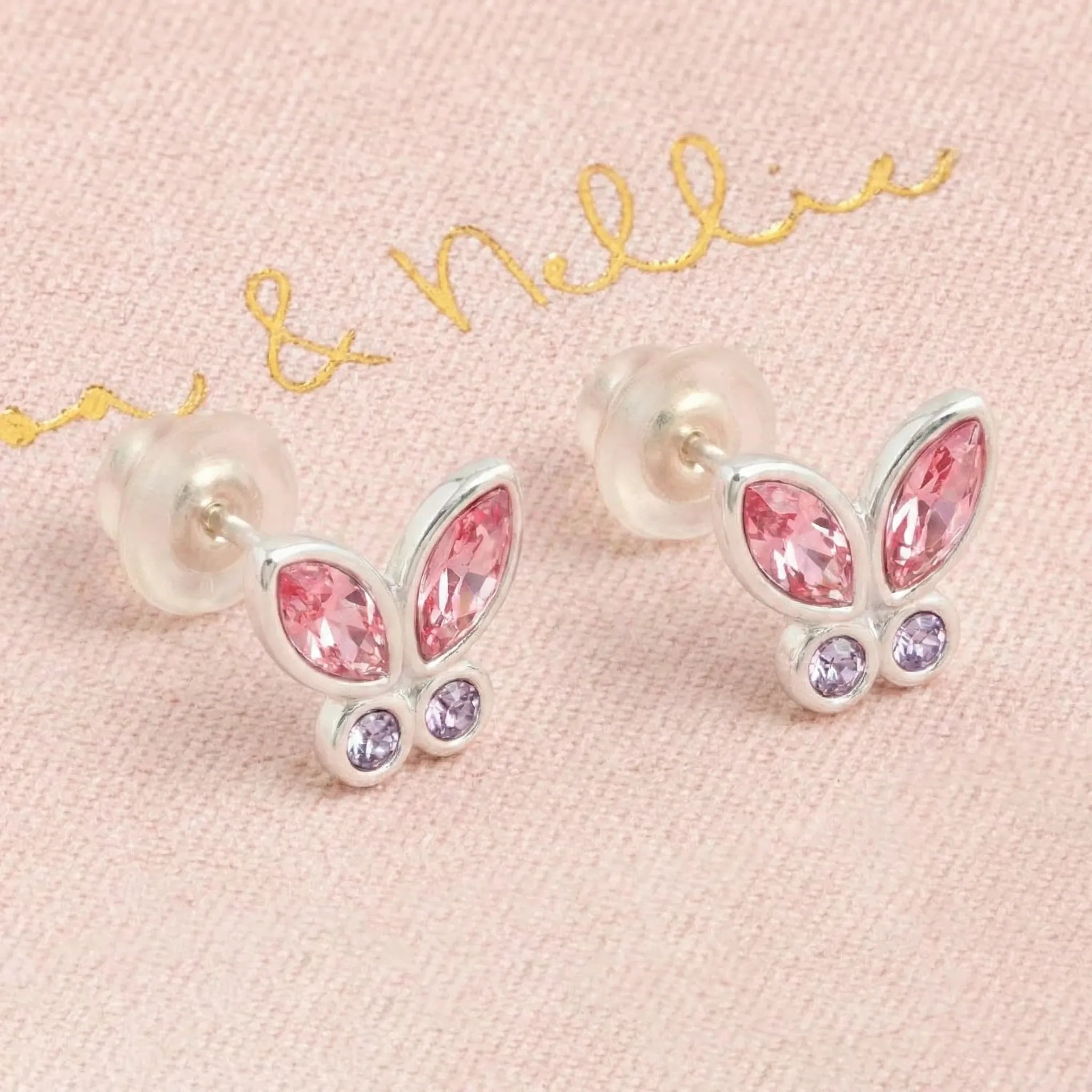 Earrings Kids butterfly studs HBD Kids butterfly studs