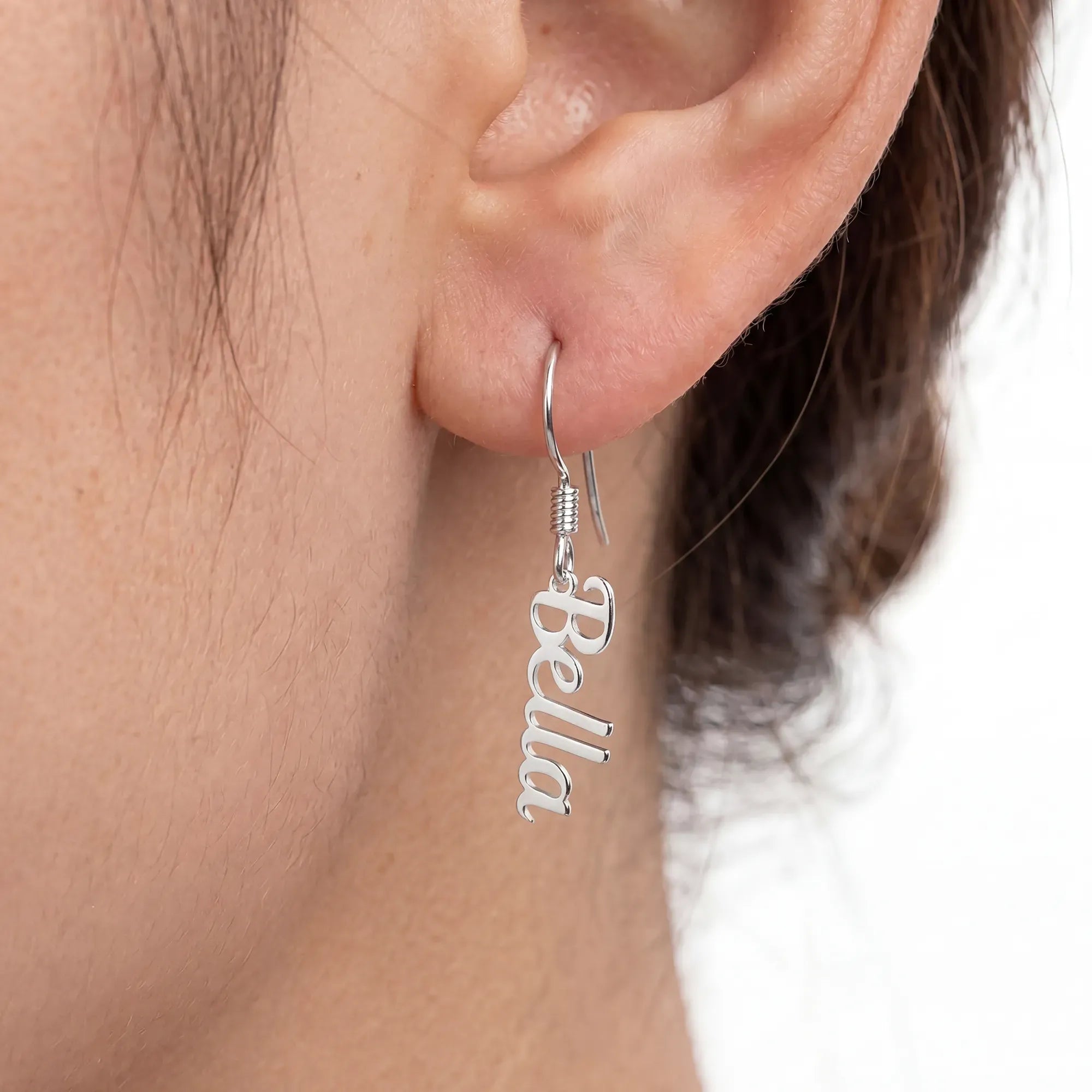 Earrings Personalised Name Earrings HBD Personalised Name or Custom Word Earrings in Gold & Silver