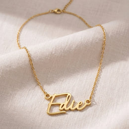 Edie Name Necklace | 18ct Gold, Silver & Vermeil | Ready to Ship