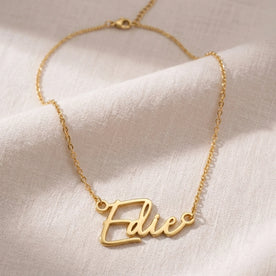 Edie Name Necklace | 18ct Gold, Silver & Vermeil | Ready to Ship