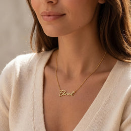 Edward Name Necklace | 18ct Gold, Silver & Vermeil | Ready to Ship