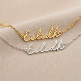 Eilidh Name Necklace | 18ct Gold, Silver & Vermeil | Ready to Ship