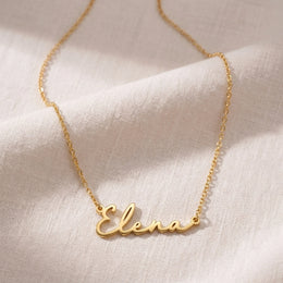 Elena Name Necklace | 18ct Gold, Silver & Vermeil | Ready to Ship