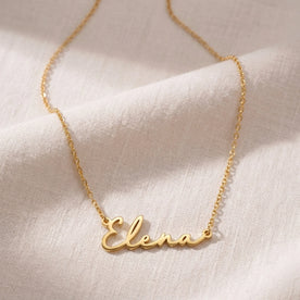 Elena Name Necklace | 18ct Gold, Silver & Vermeil | Ready to Ship