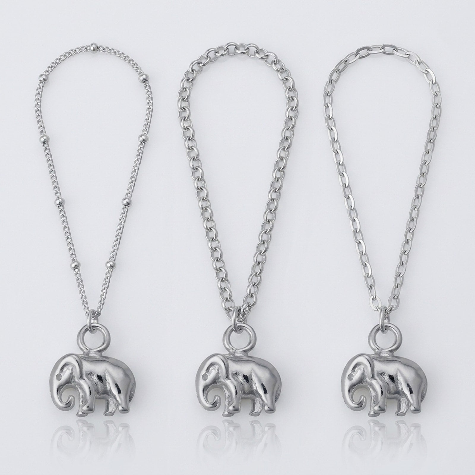 Elephant Charm Necklace & Bracelet