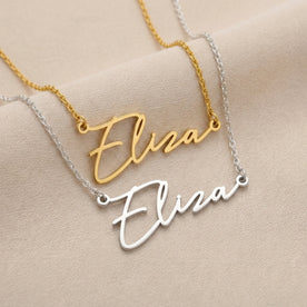 Eliza Name Necklace | 18ct Gold, Silver & Vermeil | Ready to Ship
