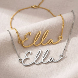 Ella Name Necklace | 18ct Gold, Silver & Vermeil | Ready to Ship
