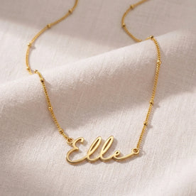 Elle Name Necklace | 18ct Gold, Silver & Vermeil | Ready to Ship