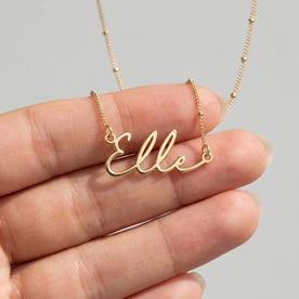Elle Name Necklace | 18ct Gold, Silver & Vermeil | Ready to Ship
