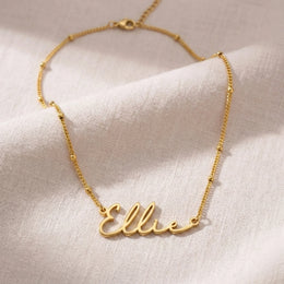 Ellie Name Necklace | 18ct Gold, Silver & Vermeil | Ready to Ship