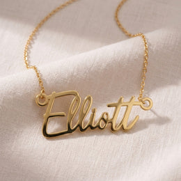 Elliott Name Necklace | 18ct Gold, Silver & Vermeil | Ready to Ship