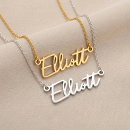 Elliott Name Necklace | 18ct Gold, Silver & Vermeil | Ready to Ship
