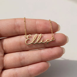 Ellis Name Necklace | 18ct Gold, Silver & Vermeil | Ready to Ship