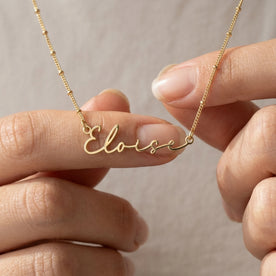 Eloise Name Necklace | 18ct Gold, Silver & Vermeil | Ready to Ship