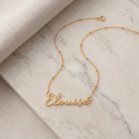 Elouise Name Necklace | 18ct Gold, Silver & Vermeil | Ready to Ship