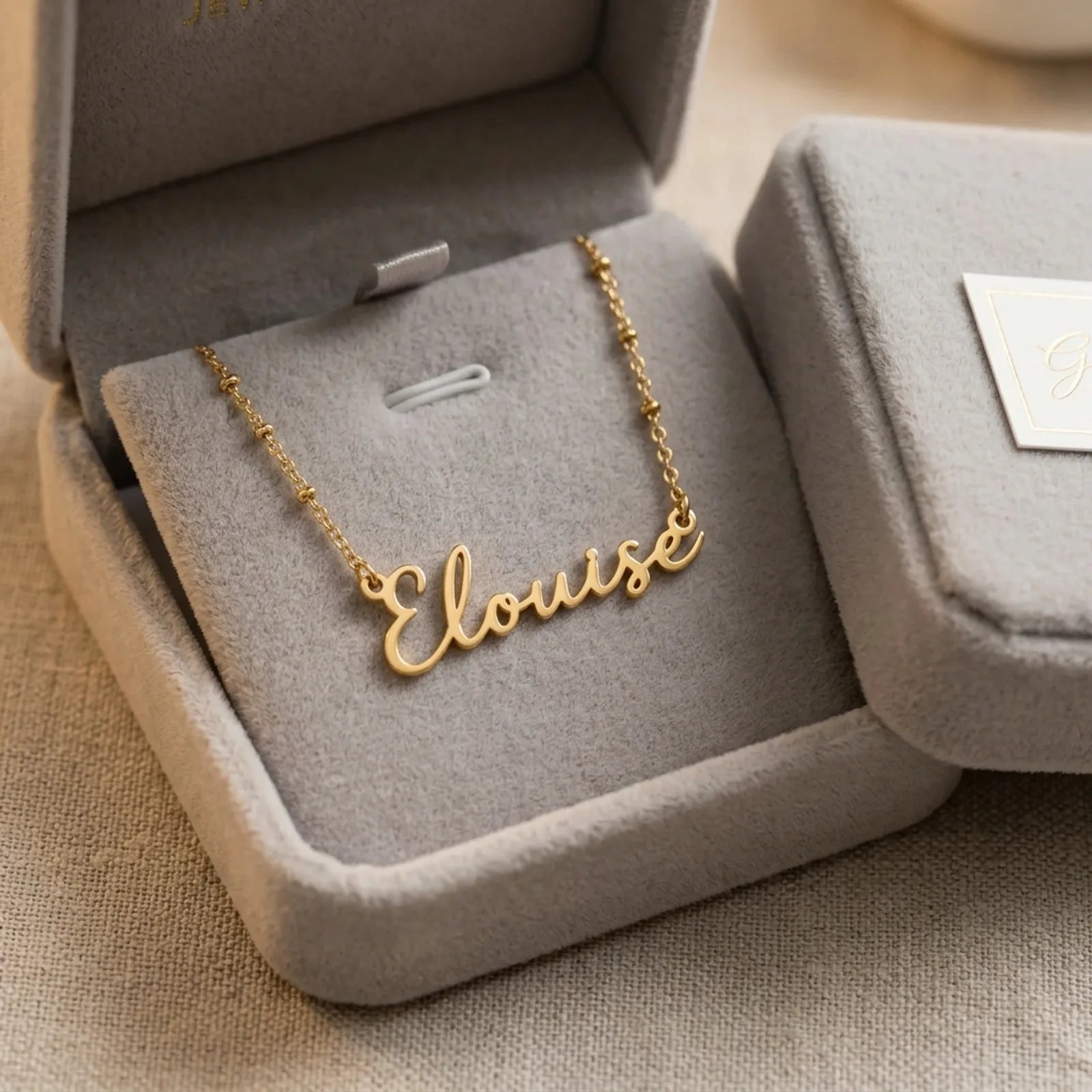 Elouise Name Necklace | 18ct Gold, Silver & Vermeil | Ready to Ship