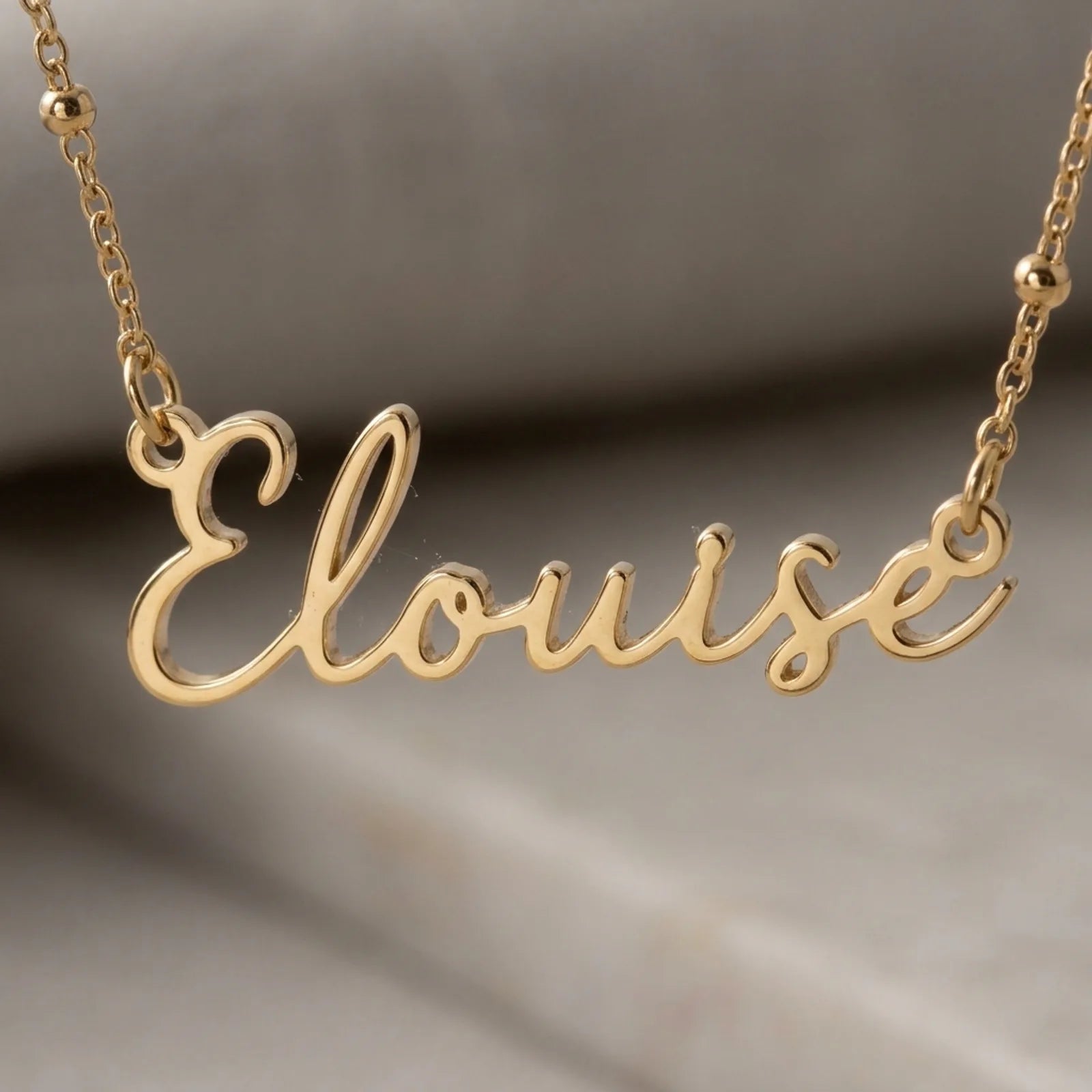 Elouise Name Necklace | 18ct Gold, Silver & Vermeil | Ready to Ship