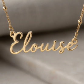 Elouise Name Necklace | 18ct Gold, Silver & Vermeil | Ready to Ship